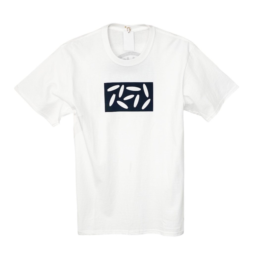 SIMON SHAPES - LOGO T-SHIRT（WHITE/ BLACK）